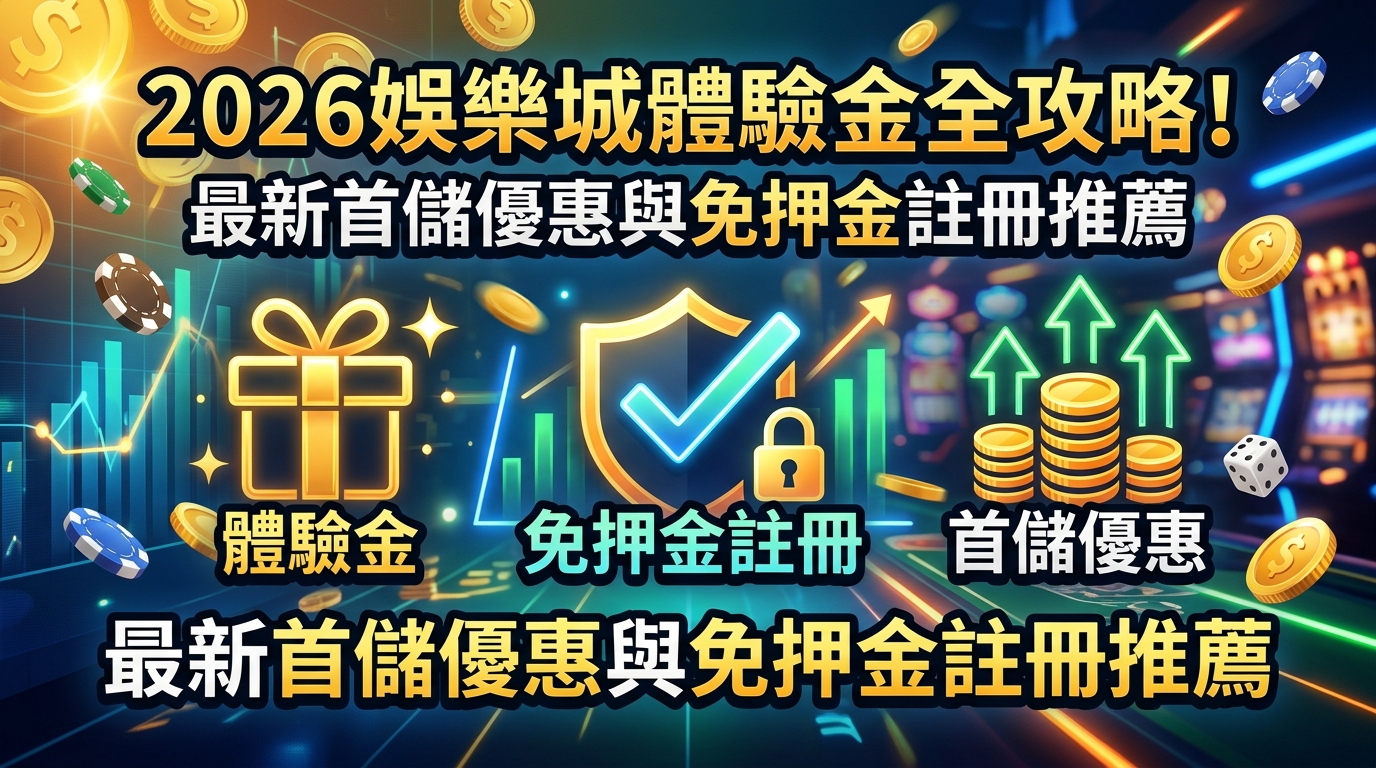 2026娛樂城體驗金全攻略！最新首儲優惠與免押金註冊推薦